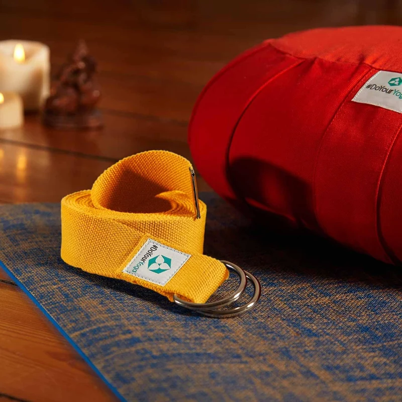#DoYourYoga Yogagurt Madira - 100% Baumwolle - 250 x 3,8 cm - Gelb