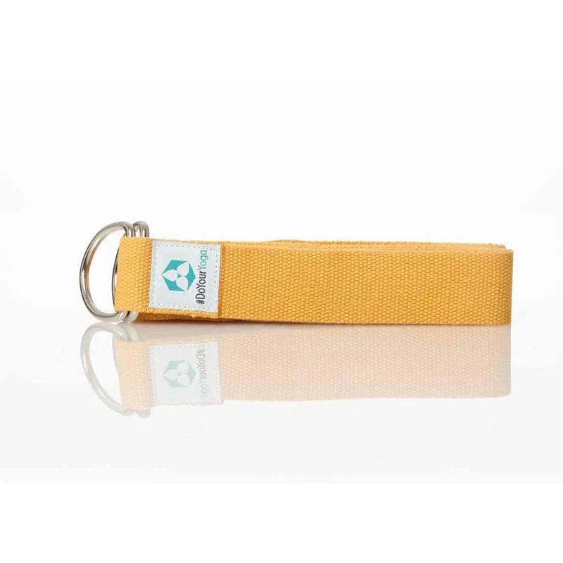 #DoYourYoga Yogagurt Madira - 100% Baumwolle - 250 x 3,8 cm - Gelb