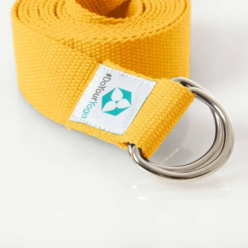 #DoYourYoga Yogagurt Madira - 100% Baumwolle - 250 x 3,8 cm - Gelb