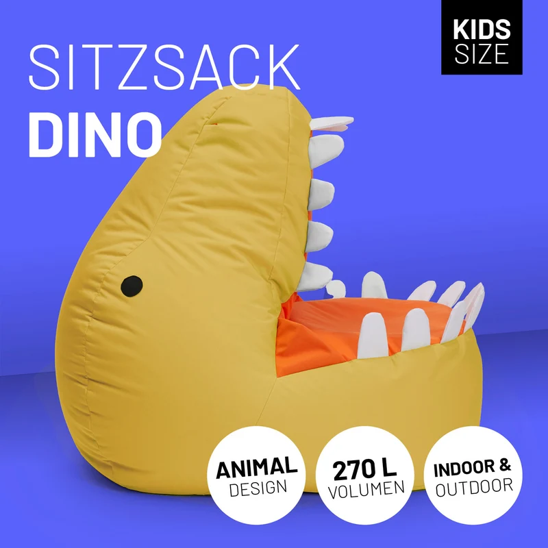 Kindersitzsack Dino