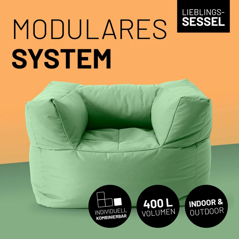 Modulares System - Sitzsack-Sessel