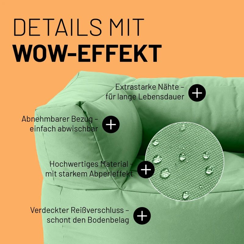 Modulares System - Sitzsack-Sessel