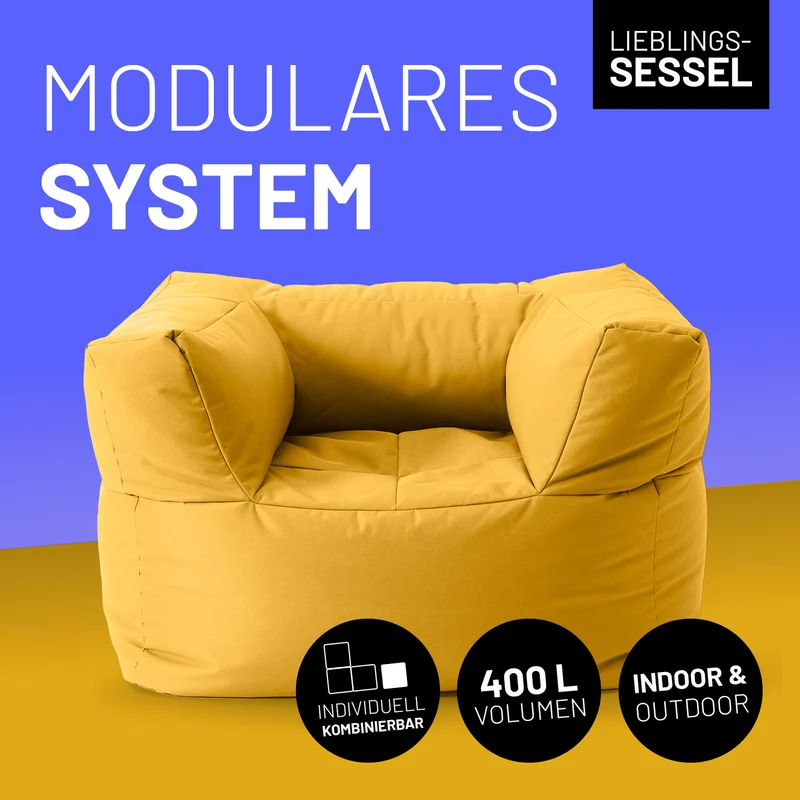 Modulares System - Sitzsack-Sessel