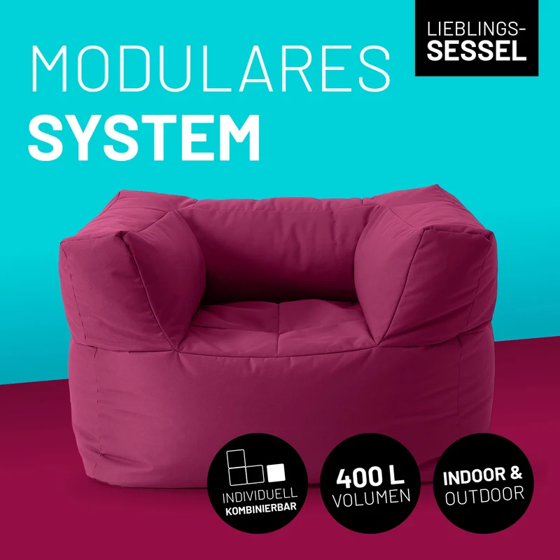 Modulares System - Sitzsack-Sessel