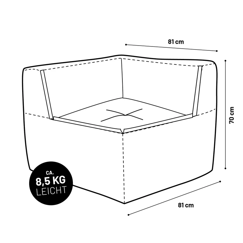 Modulares System - Eckteil