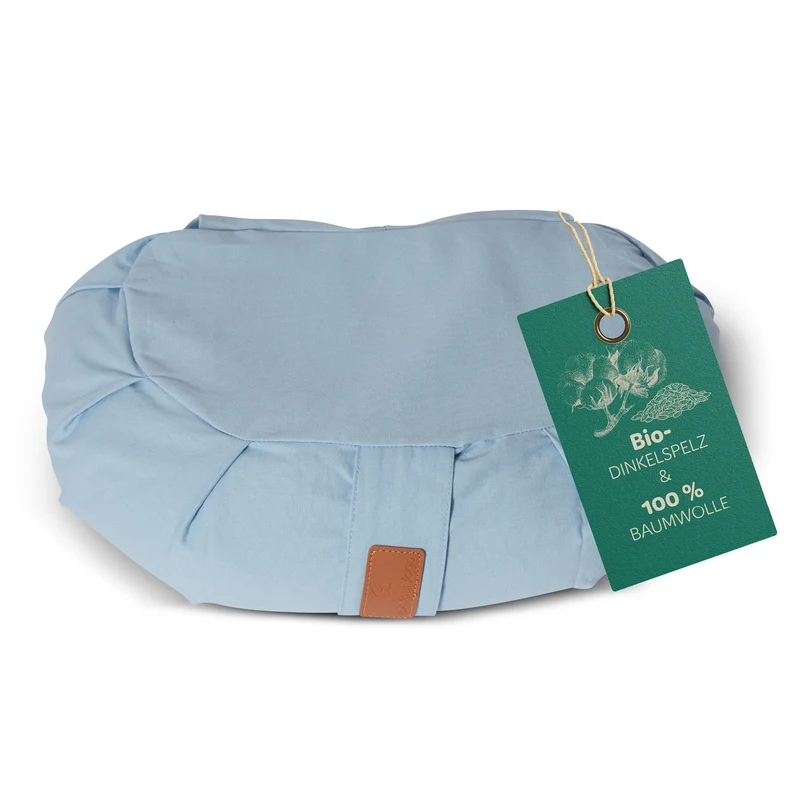 #DoYourYoga Yoga-Kissen Ganesh - gefüllt mit Bio-Dinkelspelz - Halbmond 45 x 30 x 14 cm - Lavendel