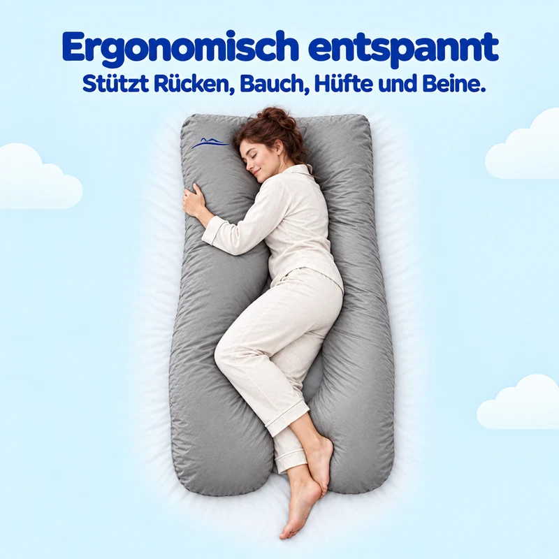 KomfortKissen™ Premium – Ergonomisches Körperkissen