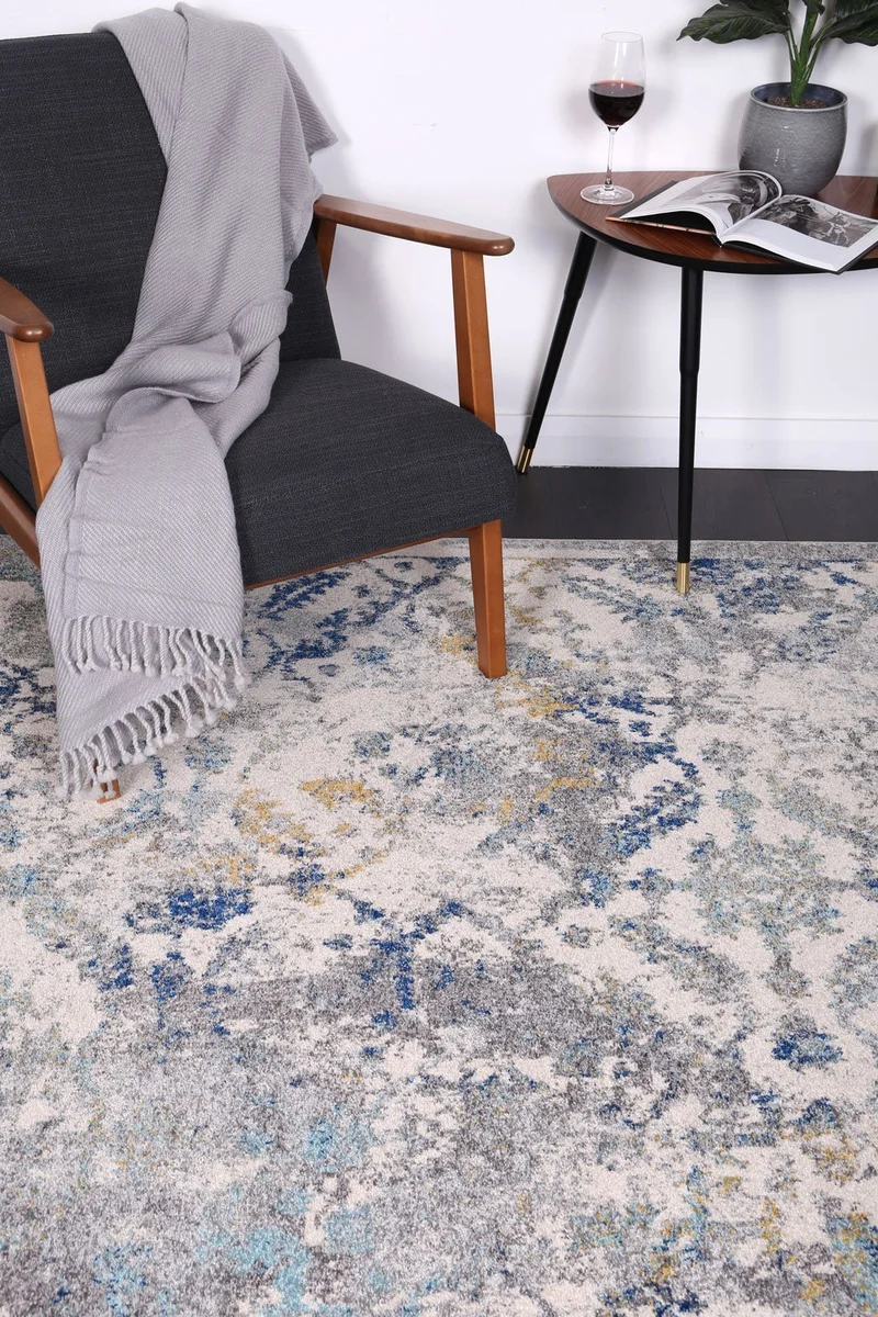 Blue Green Contemporary Rug