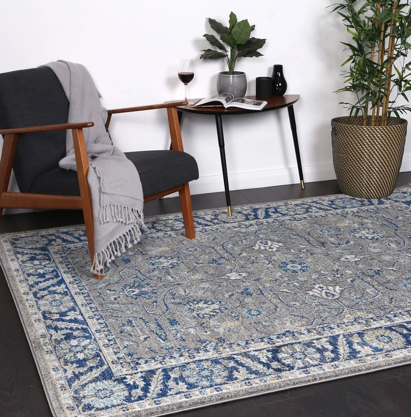 Navy Blue Oriental Rug