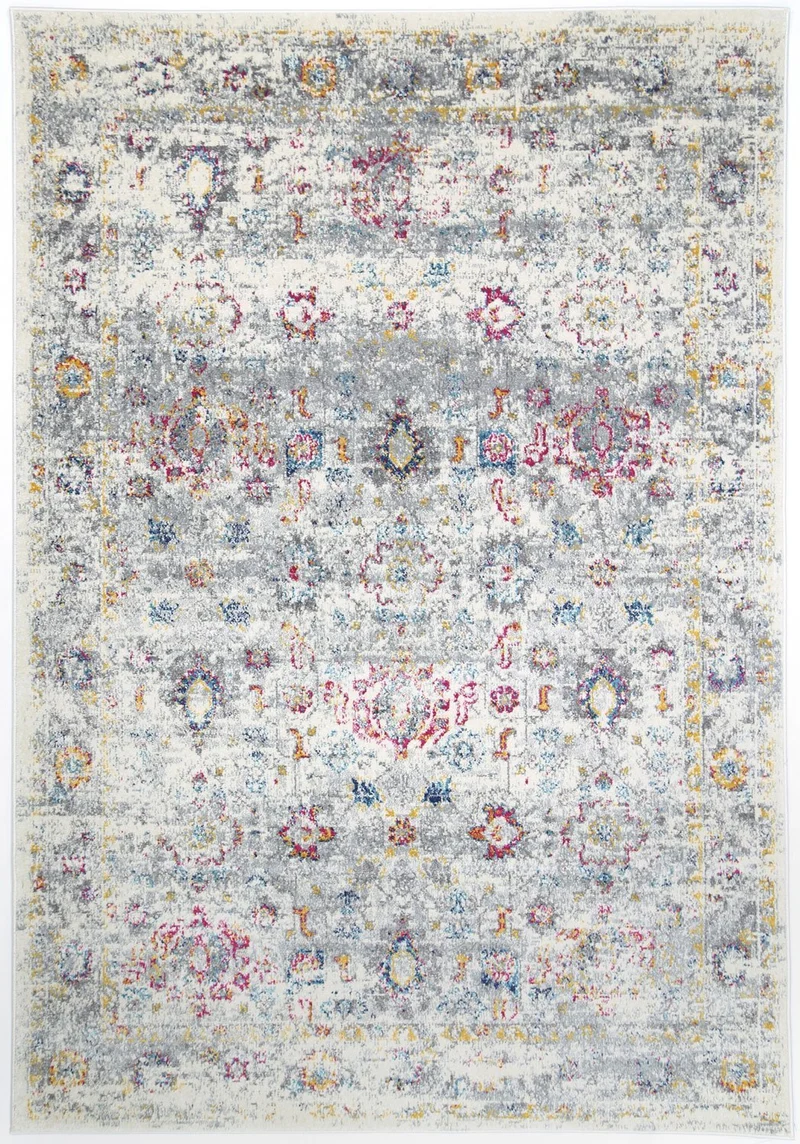 Multi Grey Traditional Rug