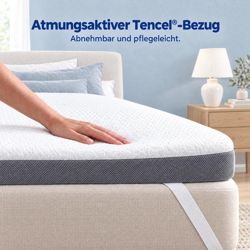 2-in-1 Plus Komfort Topper - Duo Matratzen-Topper mit Gel-Memory-Schaum