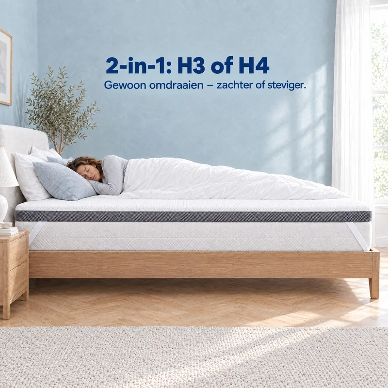2-in-1 Plus Komfort Topper - Duo Matratzen-Topper mit Gel-Memory-Schaum