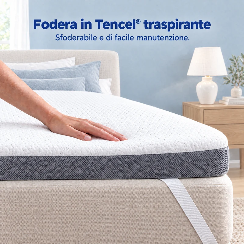 2-in-1 Plus Komfort Topper - Duo Matratzen-Topper mit Gel-Memory-Schaum