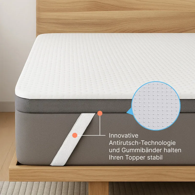 2-in-1 Plus Komfort Topper - Duo Matratzen-Topper mit Gel-Memory-Schaum