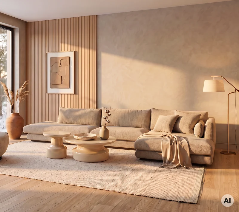 Bloom 3-seater sofa with chaise longue left, open-end and plinth
