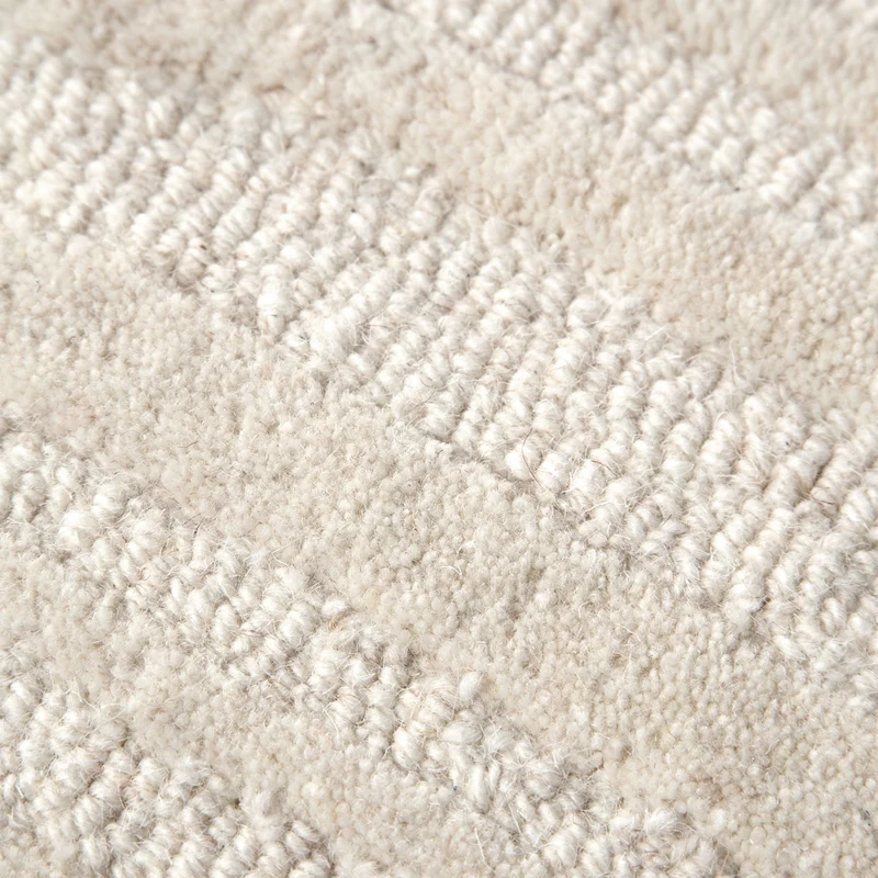 Les Nomades Sandstorm Cream Wool Rug