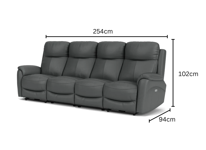 4 Seater with End Recliners