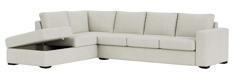 5 Seater Corner with Storage Chaise
