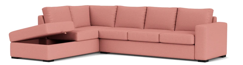 5 Seater Corner with Storage Chaise