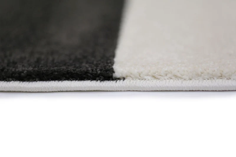 Grey and Beige Cubism Rug