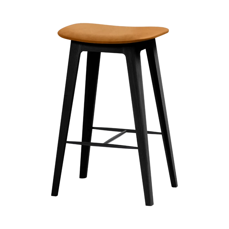 Nordic Bar Stool - Black Stained Oak