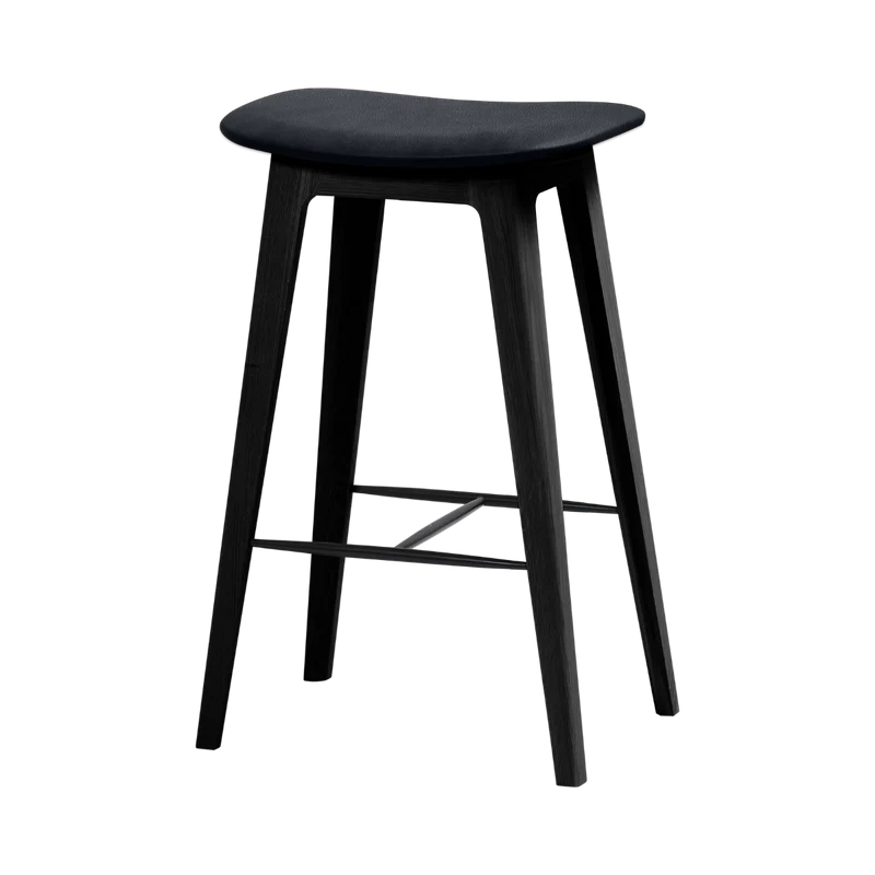 Nordic Bar Stool - Black Stained Oak