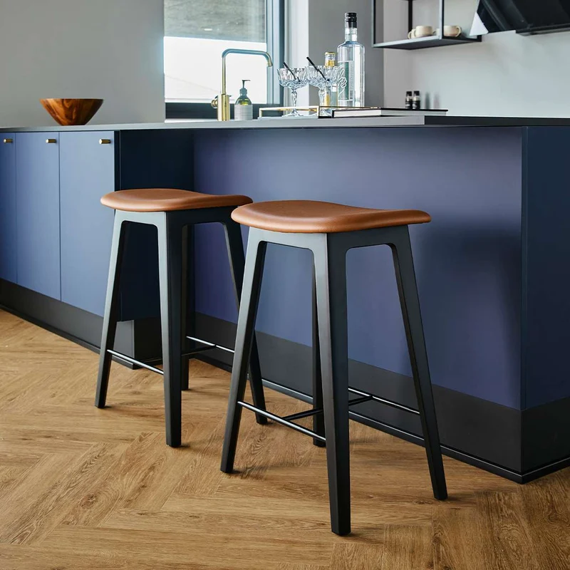 Nordic Bar Stool - Black Stained Oak