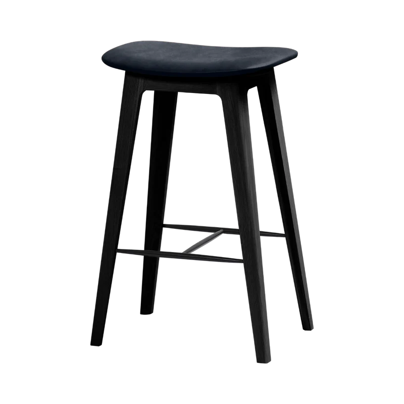 Nordic Bar Stool - Black Stained Oak
