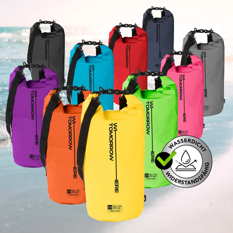 Where Tomorrow Dry Bag 20L - Style 02 - Gelb