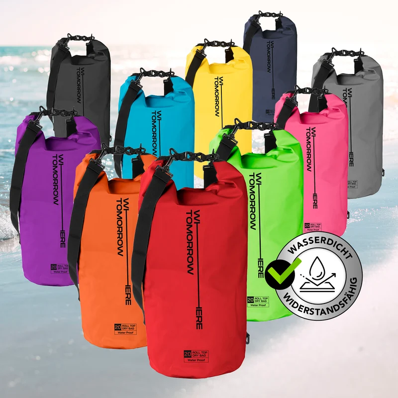Where Tomorrow Dry Bag 20L - Style 02 - Rot