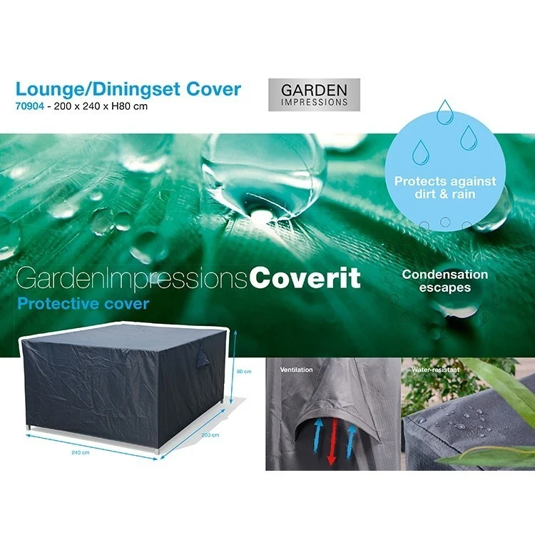 Coverit lounge-diningset hoes - 200x240xH80 cm