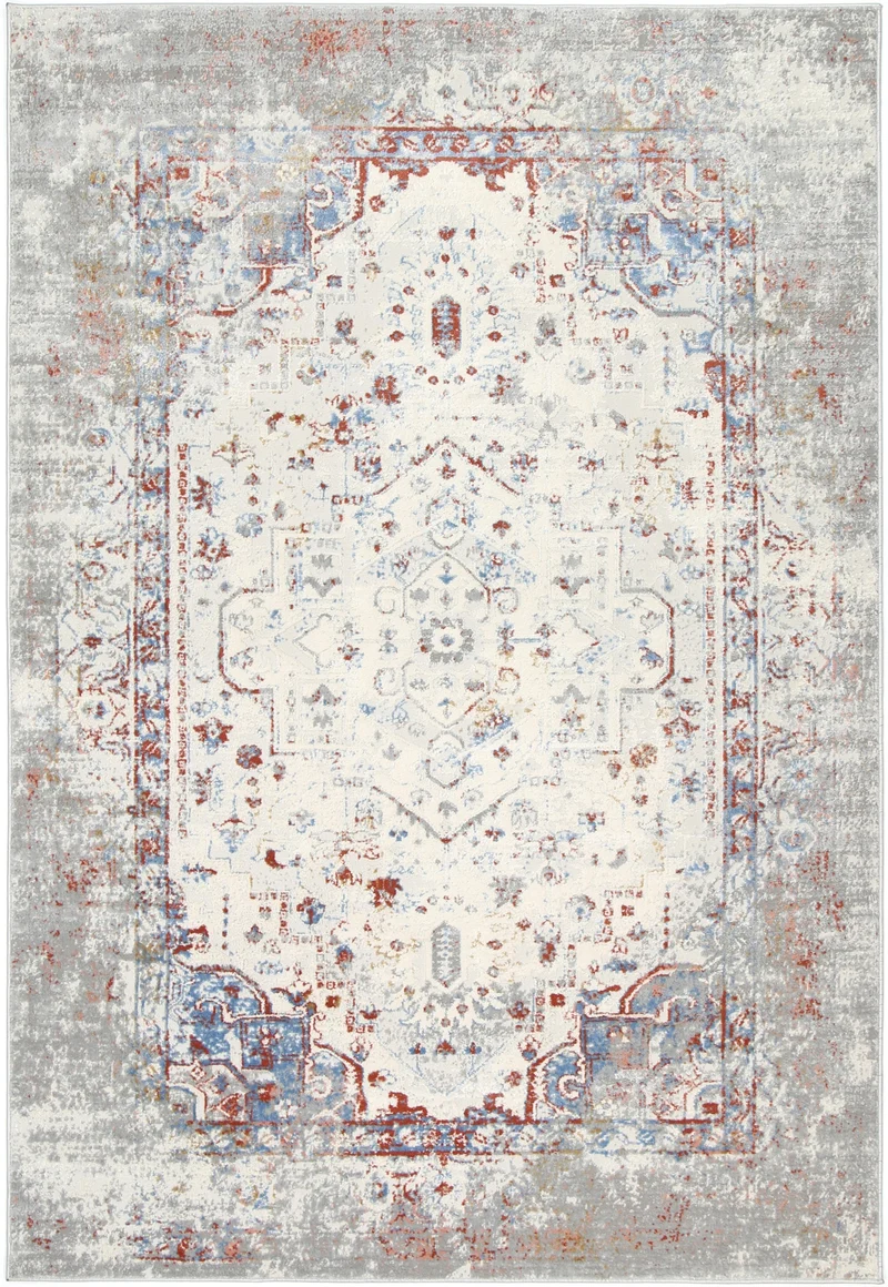 Grey Multi Contemporary Rug