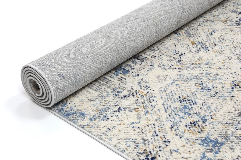 Navy Blue Ikat Rug