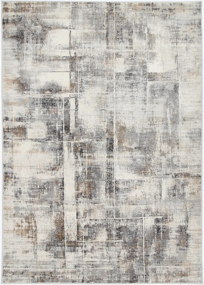 Beige Grey Modern Rug
