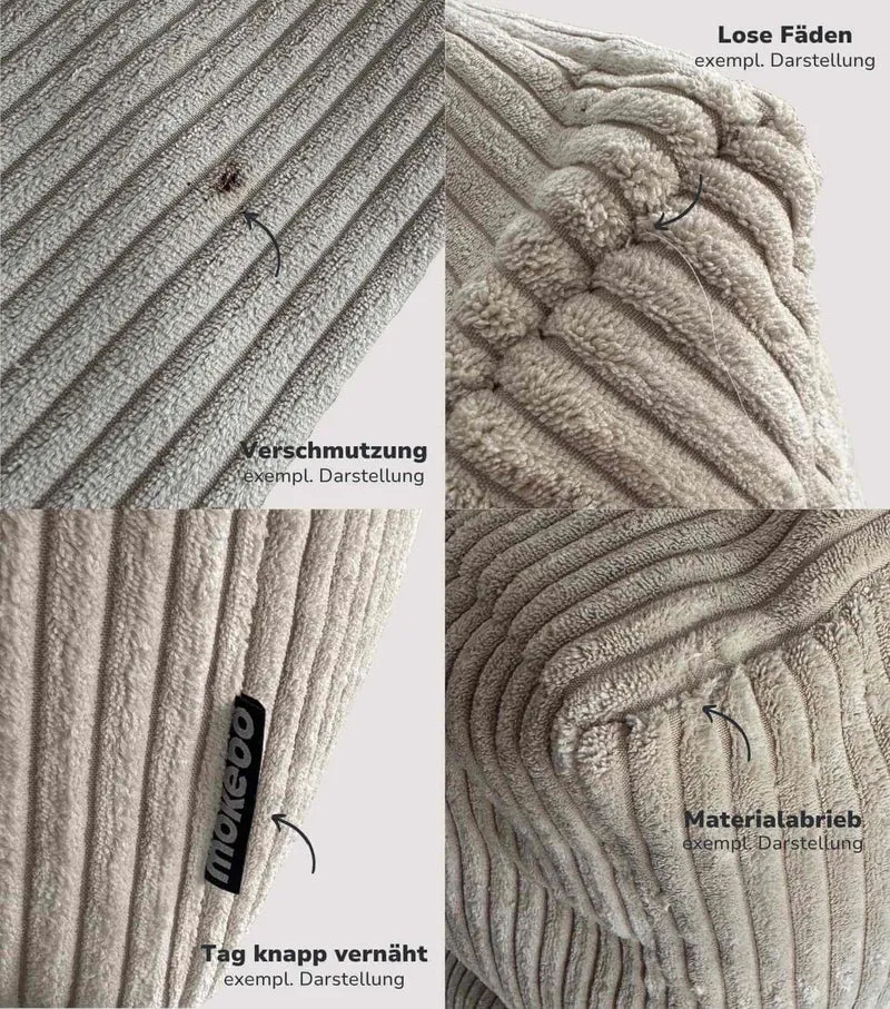 RELOVED XXL Kissen aus Cord 'Das Anschmiegsame'