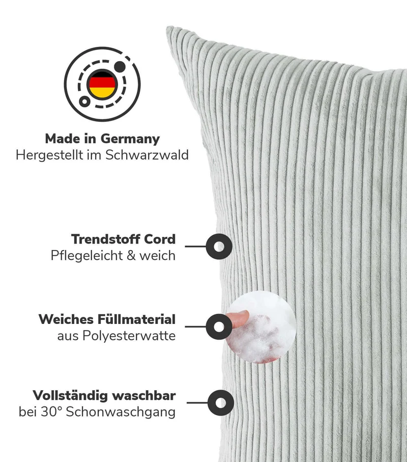 RELOVED XXL Kissen aus Cord 'Das Anschmiegsame'
