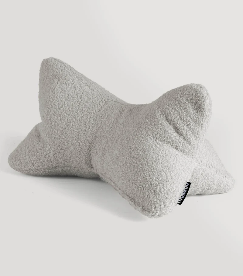 Nackenkissen in Bouclé & Cord ‘Der Leseknochen'