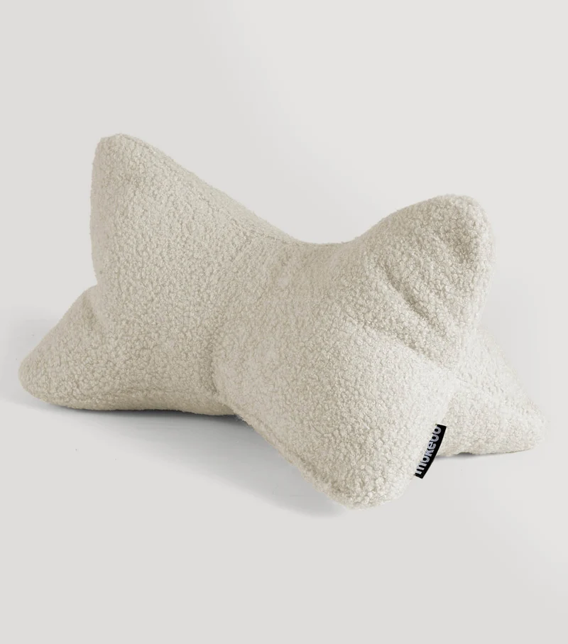 Nackenkissen in Bouclé & Cord ‘Der Leseknochen'