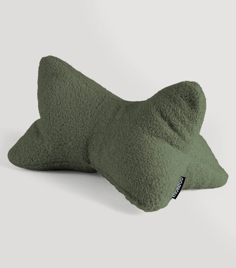 Nackenkissen in Bouclé & Cord ‘Der Leseknochen'