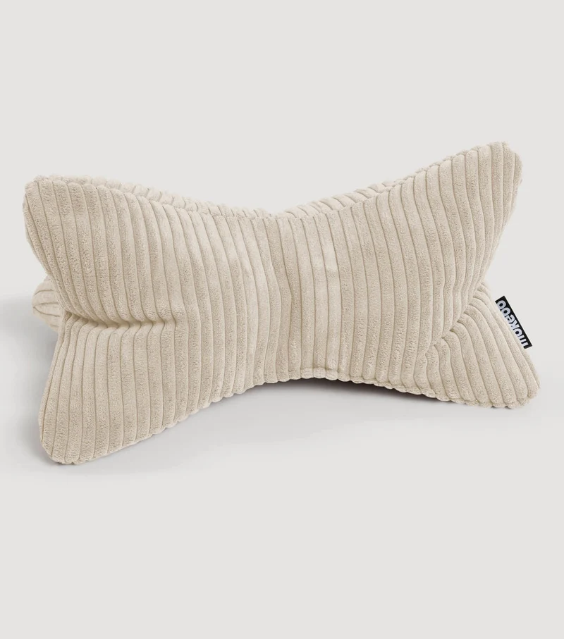 Nackenkissen in Bouclé & Cord ‘Der Leseknochen'