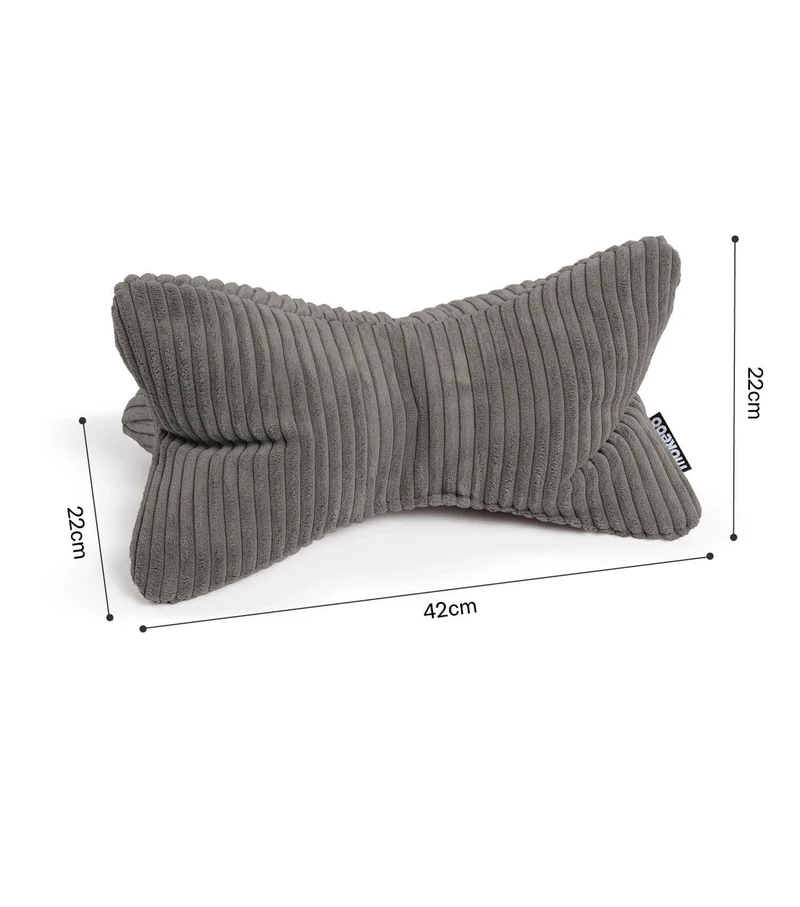 Nackenkissen in Bouclé & Cord ‘Der Leseknochen'