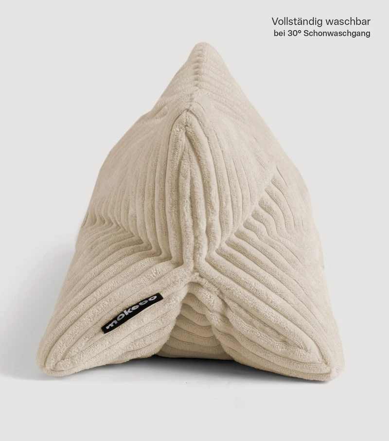Nackenkissen in Bouclé & Cord ‘Der Leseknochen'