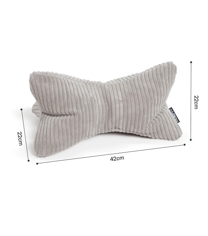 Nackenkissen in Bouclé & Cord ‘Der Leseknochen'