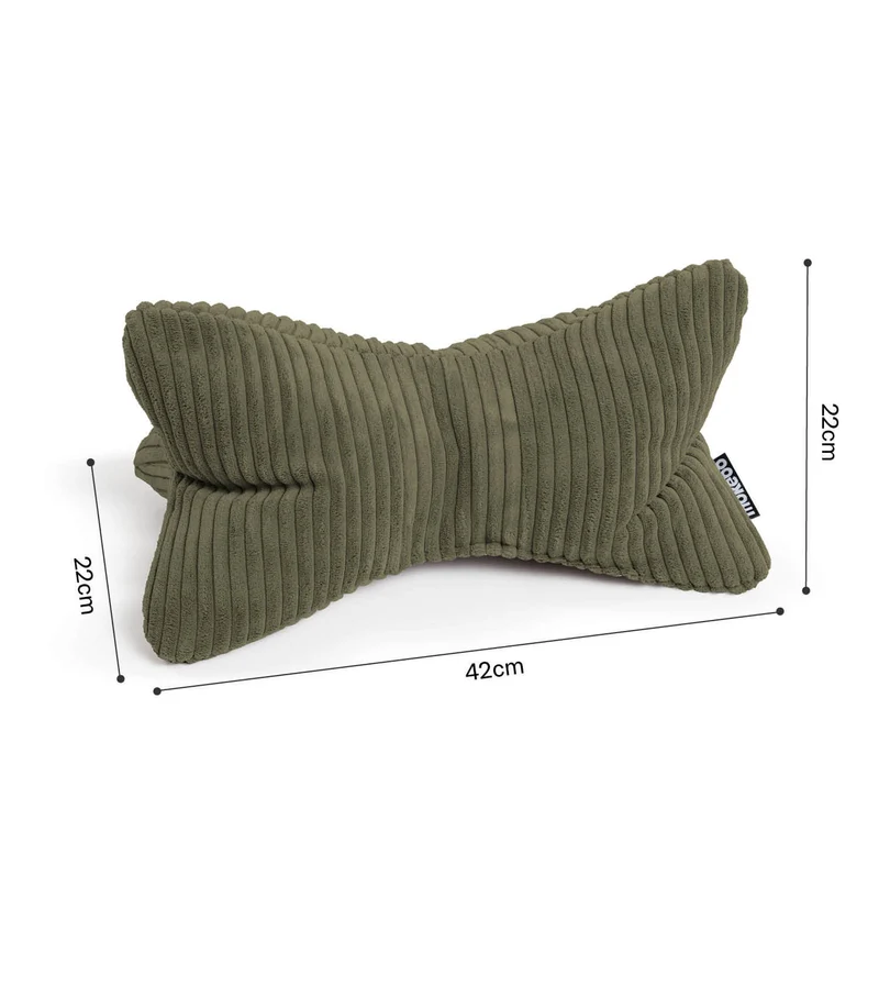 Nackenkissen in Bouclé & Cord ‘Der Leseknochen'