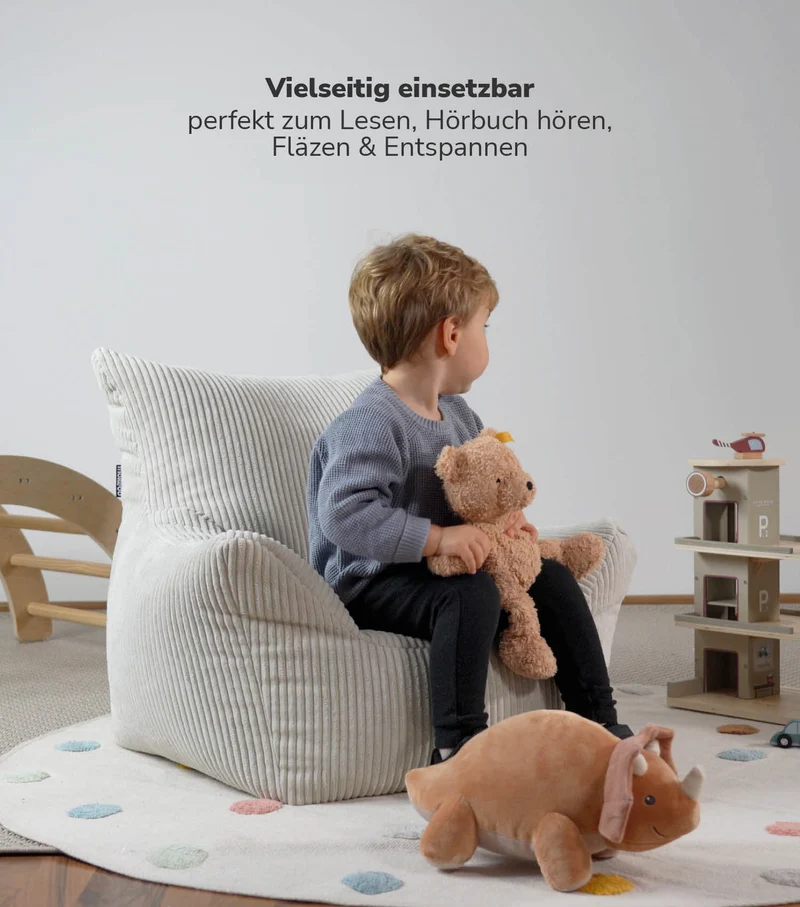RELOVED Kinder Sitzsack 'Der Pausenheld' auch in Cord