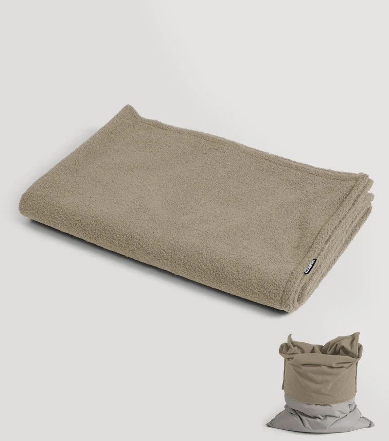 Sitzsack Bezug aus Teddy Bouclé 'Das Kuschelcover'