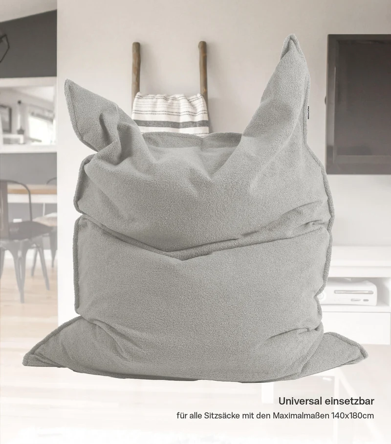 Sitzsack Bezug aus Teddy Bouclé 'Das Kuschelcover'