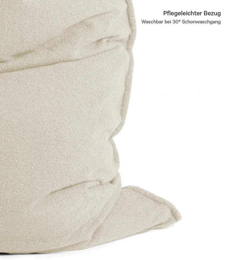 Sitzsack Bezug aus Teddy Bouclé 'Das Kuschelcover'