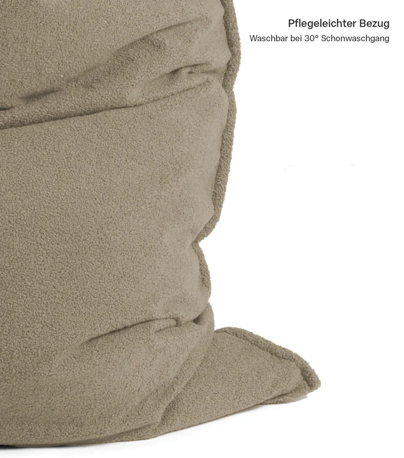 Sitzsack Bezug aus Teddy Bouclé 'Das Kuschelcover'