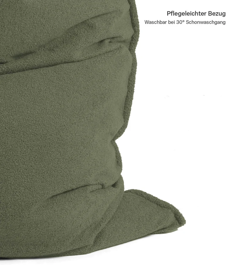 Sitzsack Bezug aus Teddy Bouclé 'Das Kuschelcover'